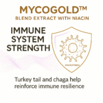 MycoGold™ – Lion’s Mane, Turkey Tail, Chaga + Niacin ( 600 mg ) - Image 19