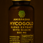 MycoGold™ – Lion’s Mane, Turkey Tail, Chaga + Niacin ( 600 mg )